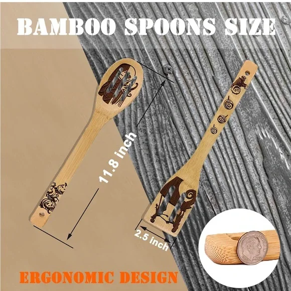 Nightmare Before Christmas 5 Pcs Wooden Spoons - Picture 2 of 10